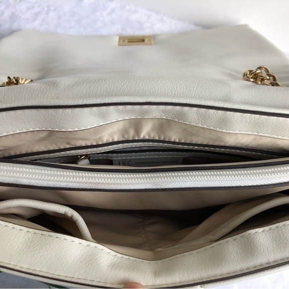 INC International Concepts Ajae Quilted Studded Crossbody Bag, Vanilla,  NWT - Picture 6 of 8